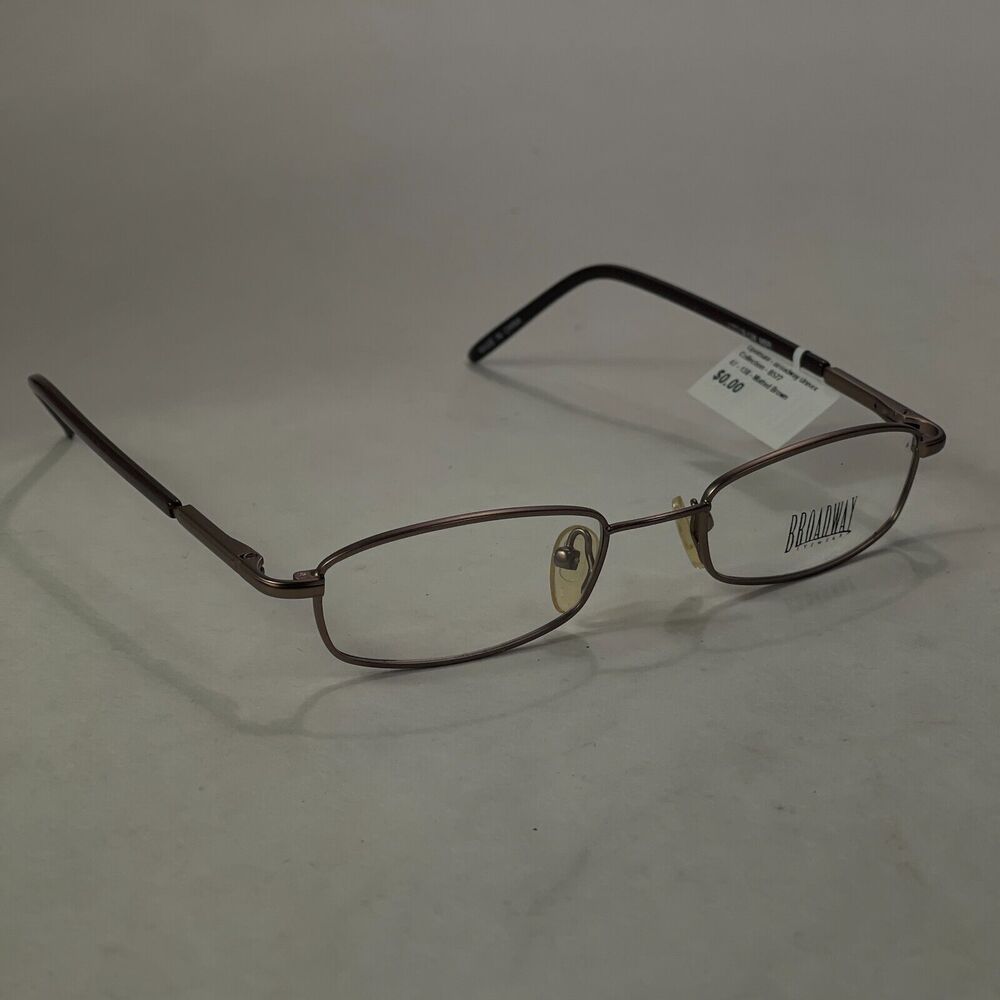 Broadway Eyeglass Sunglass FRAMES ONLY B522 BR 47-18-138 Brown Metal Full Rim